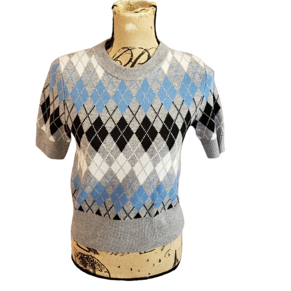 Hugo boss Wool Argyle Sweater